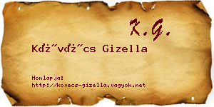 Kövécs Gizella névjegykártya